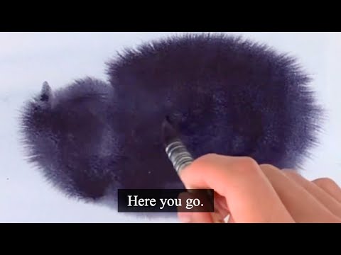 EASY watercolor CAT tutorial (like Endre Penovac)