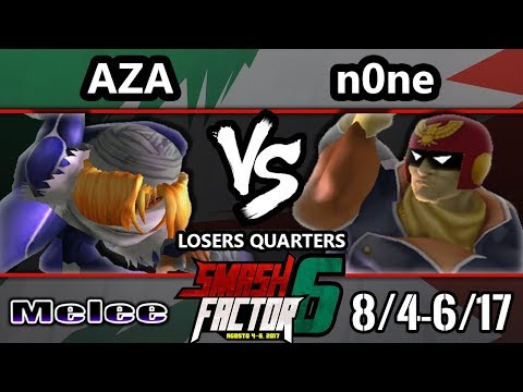 Smash Factor 6 SSBM - Aza (Sheik) vs. n0ne (Captain Falcon) - Smash Melee LQ