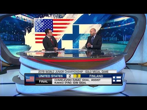 NHL Tonight:  WJC Team USA loses to Finland, 3 - 2, in Gold - medal game  Jan 5,  2019