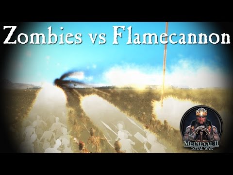 5000 Zombies vs Dwarf Flame Cannon - Call of Warhammer - Medieval 2 Total War Mod