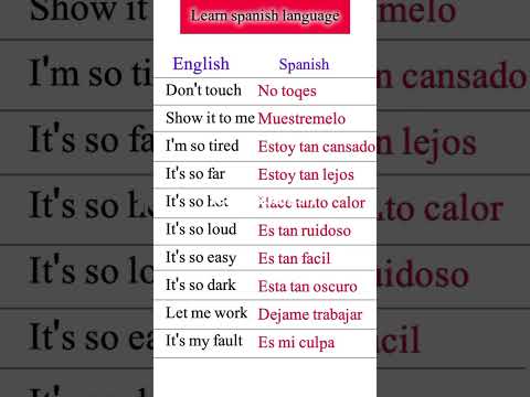 learn Spanish language For beginners