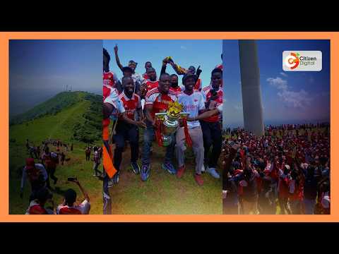 Arsenal fans celebrate historic Premier League title win at Ngong Hills