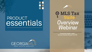 GAMLS Overview: CRS MLS Tax Suite Webinar with CRS Team