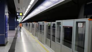 港鐵馬鞍山綫4卡列車駛入大圍站4號月台