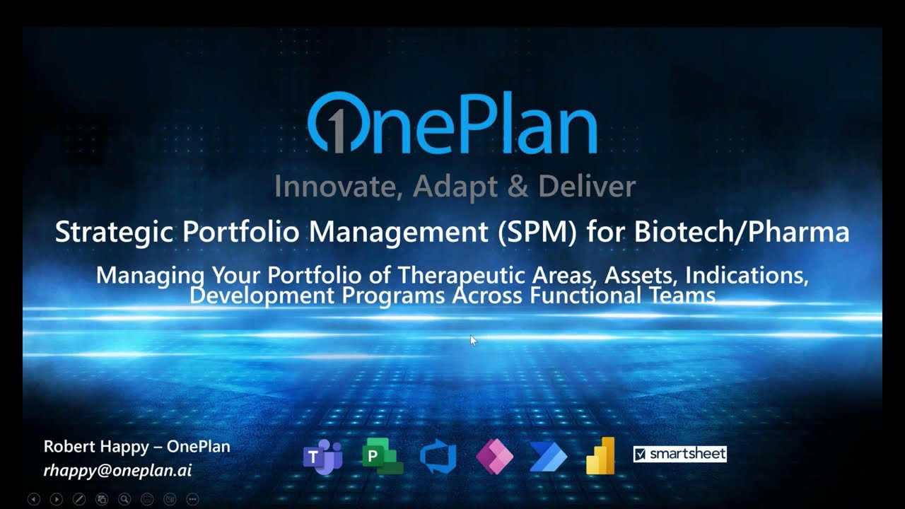 Strategic Portfolio Solutions For Biotech And Pharma Success: OnePlan Webinar!