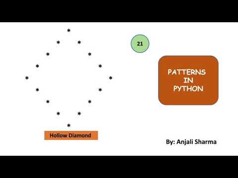 Hollow Diamond Pattern Patterns In Python Python Lectures