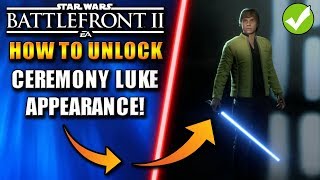 How To Unlock Ceremony Luke Skin! Star Wars Battlefront 2 News Update!