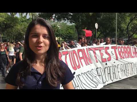 Manifestações pela educação - Saída da passeata