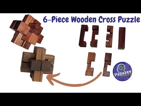 How to solve 6 piece wooden CROSS puzzle
