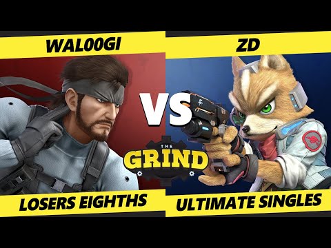 The Grind 143 Losers Top 8 - Wal00gi (Snake) Vs. ZD (Fox) Smash Ultimate - SSBU