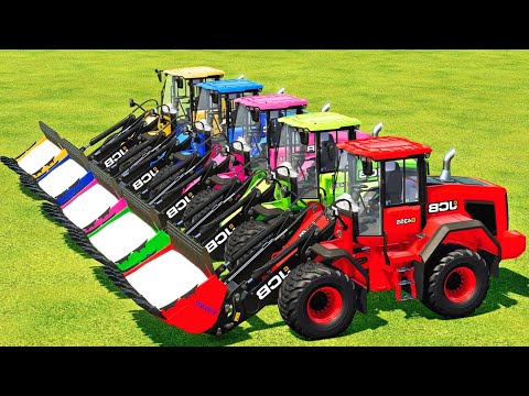 Make And Transport Lime With Case And Jcb Wheel Loaders - Farming Simulator 2023