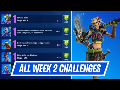 All Week 2 Quest Challenges Guides - Fortnite Week 2 Quest Guides in Chapter 2 Season 6