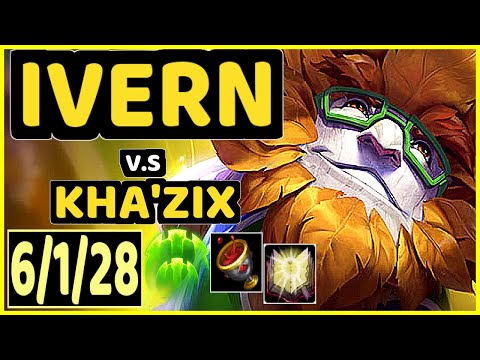 STYLLEE (IVERN) vs KHA'ZIX - 6/1/28 KDA JUNGLE GAMEPLAY - EUW Ranked MASTER