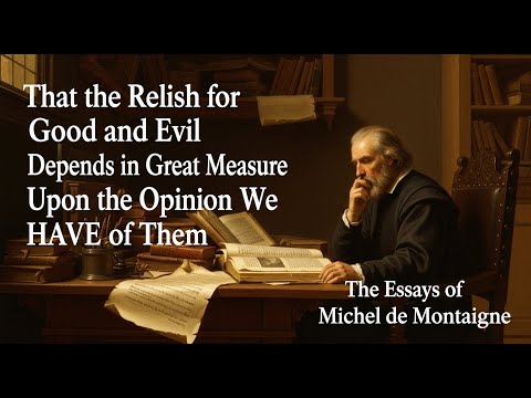 Video thumbnail for Essays of Michel de Montaigne (Chap. 1.40)
