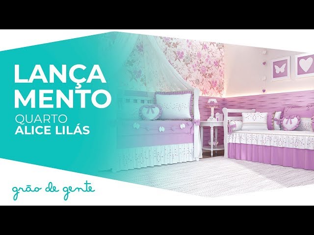 Quarto de Bebê Alice Lilás - Grão de Gente