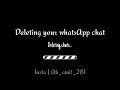 Your Feelings Delete Sad Whatsapp Status Video Black Screen