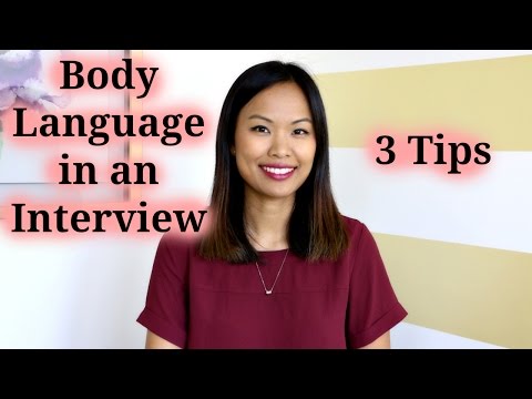 面接でのボディランゲージ - 3つのヒント (Body Language in an Interview - 3 Tips)