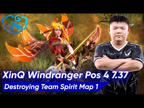 🏹 XinQ WINDRANGER 7.37 SUPPORT 4 Pos | Dota 2 Pro Gameplay