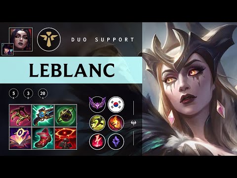 LeBlanc Support vs Nami - KR Master Patch 25.22