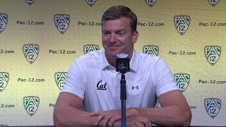 2018 Pac-12 Football Media Day: Cal&#39;s Justin Wilcox podium session