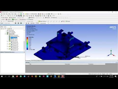 Engine Stand (Random Vibration Analysis) (PSD Analysis) [ANSYS FEA]