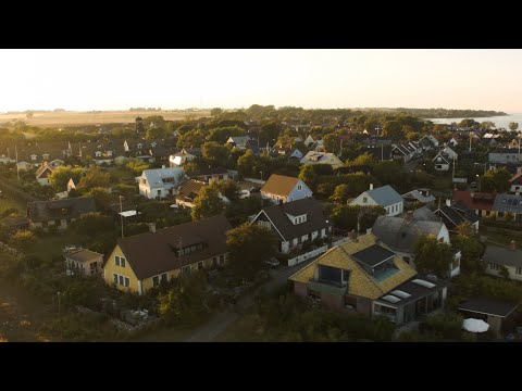 627. Brantevik Drone Stock Footage Video