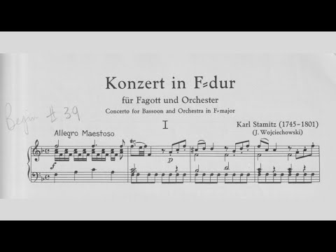 Carl Philipp Stamitz: Bassoon Concerto in F Major (17XX)