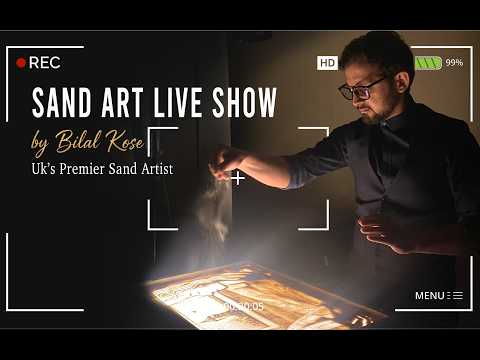 Bilal Köse live sand art performance