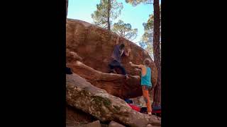 Video thumbnail of Recolector de cítricos, 7b. Albarracín