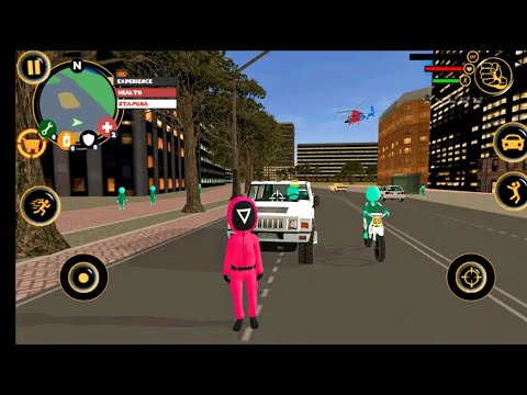 Worker Squid Stickman Rope Hero Vegas Gangster Crime City Warrior Android Gameplay by Games Zone