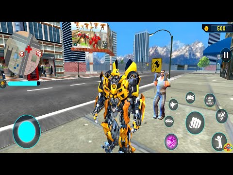 Bumblebee Transformation Jet Robot Car Game 2020 #32 - Android Gameplay
