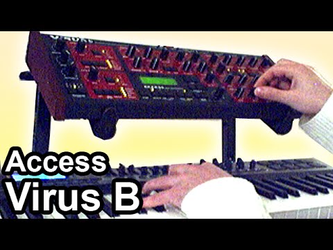 Access Virus B Desktop Digital Synthesizer 1999 - 2002 - Black / Red image 5