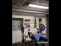 100kg(220lbs) bench press 20 reps for 5 sets with close grip