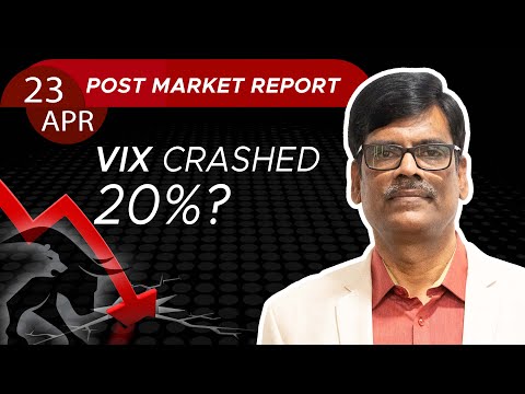 VIX Crashed 20%? Post Market Report 23-Apr-24