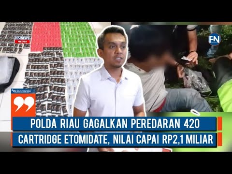 Polda Riau Gagalkan Peredaran 420 Cartridge Etomidate, Nilai Capai Rp2,1 Miliar