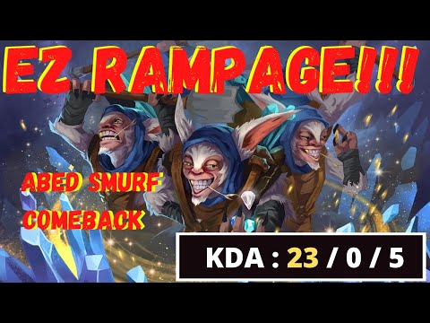 ABED SMURF COMEBACK - Meepo MID RAMPAGE | My Signature HERO | 7.26c Update Patch