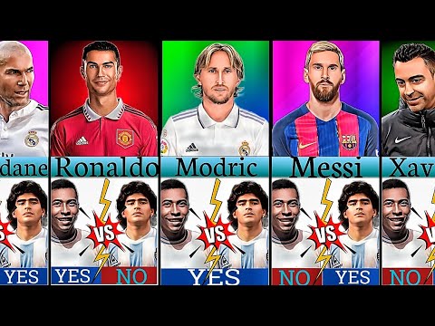 Famous footballers who choice PELE and MARADONA