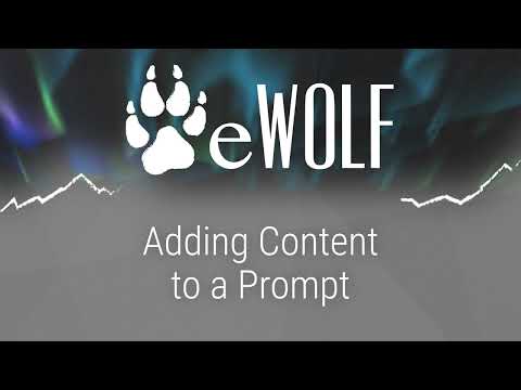 Adding Content To A Prompt In Ewolf