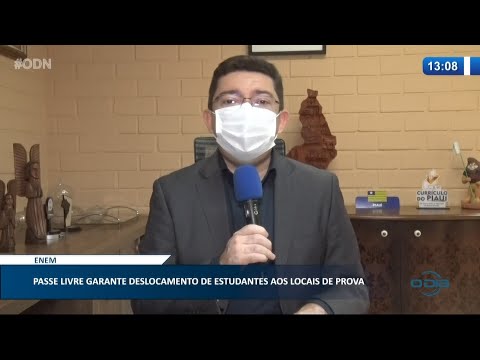 Estudantes da rede pública terão passe livre para o deslocamento para provas do ENEM 11 01 2021