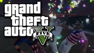 GTA 5 Online Funny Moments! - The Liberator vs Grave Digger! (GTA 5 Independence Day)