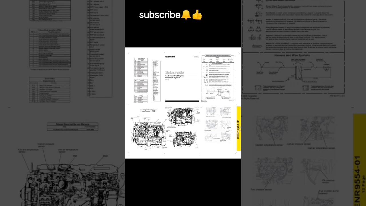CAT, C6.6 Engine said J2 ECM Electrical schematic wiring diagram. if anyone need PDF inbox