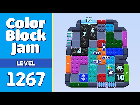 Color Block Jam Level 1267 (1268) | Every Puzzle Solved! 🎯
