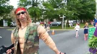 preview picture of video 'Murder Mystery Company in Galloway NJ does 4th of july Parade'