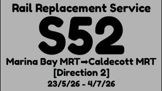TEL Rail Replacement Service S52 Hyperlapse(D2) 