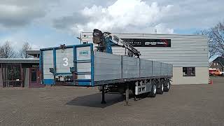 Semi-remorque plateau Pacton T3 003 Kennis 14TM Crane - 3-axle stone trailer, Tree trailer - | Image 4 - Autoline