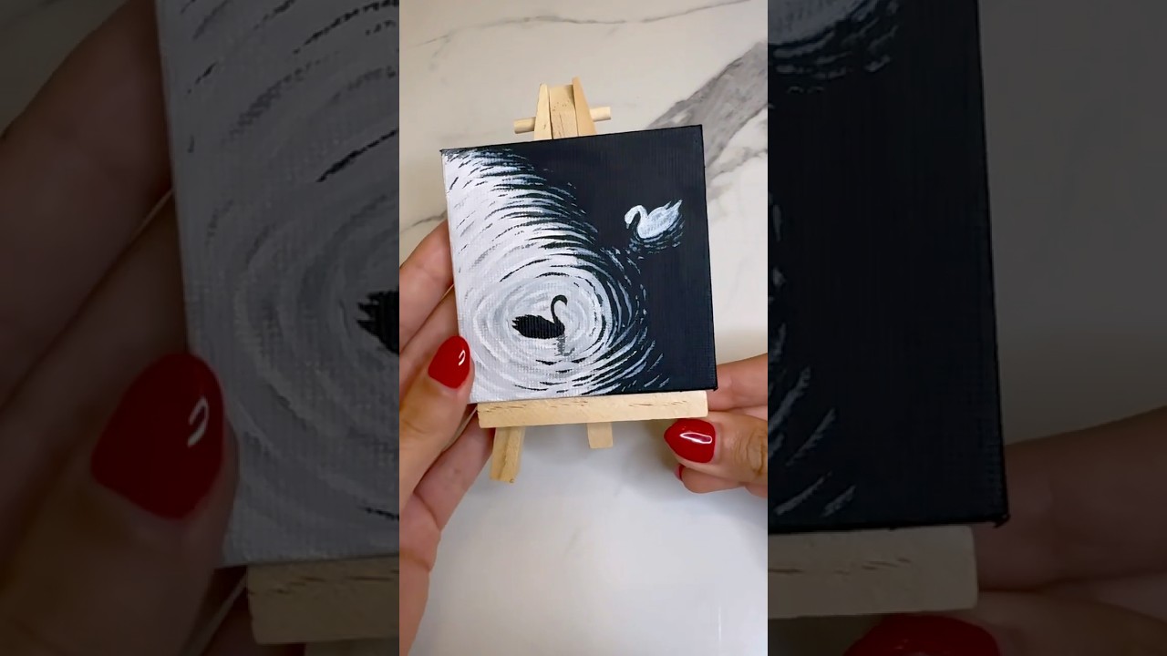 Painting a Fantasy World on a Tiny Canvas | Timelapse. #timelapse  #painting#fantasy  #art #paint