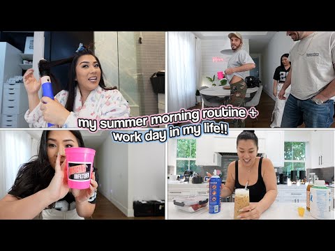 MY SUMMER MORNING ROUTINE!! Work Day In My Life