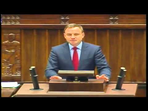 Andrzej Duda - wystąpienie z 21 lutego 2013 r.