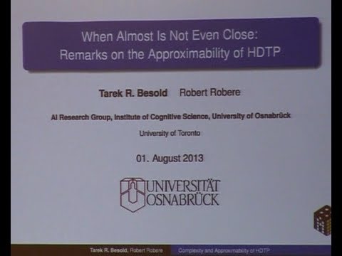 AGI-13 Tarek Besold - When Almost Is Not Even Close