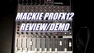 Video thumbnail for Mackie Pro FX 12 Mixer Review/Demo by stevekonbass